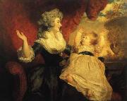 Sir Joshua Reynolds The Duchess of Devonshire and her Daughter Georgiana china oil painting artist